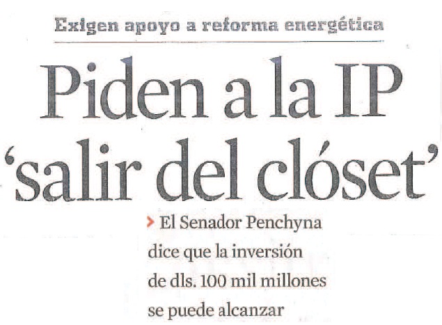  - Piden a la IP salir del closet